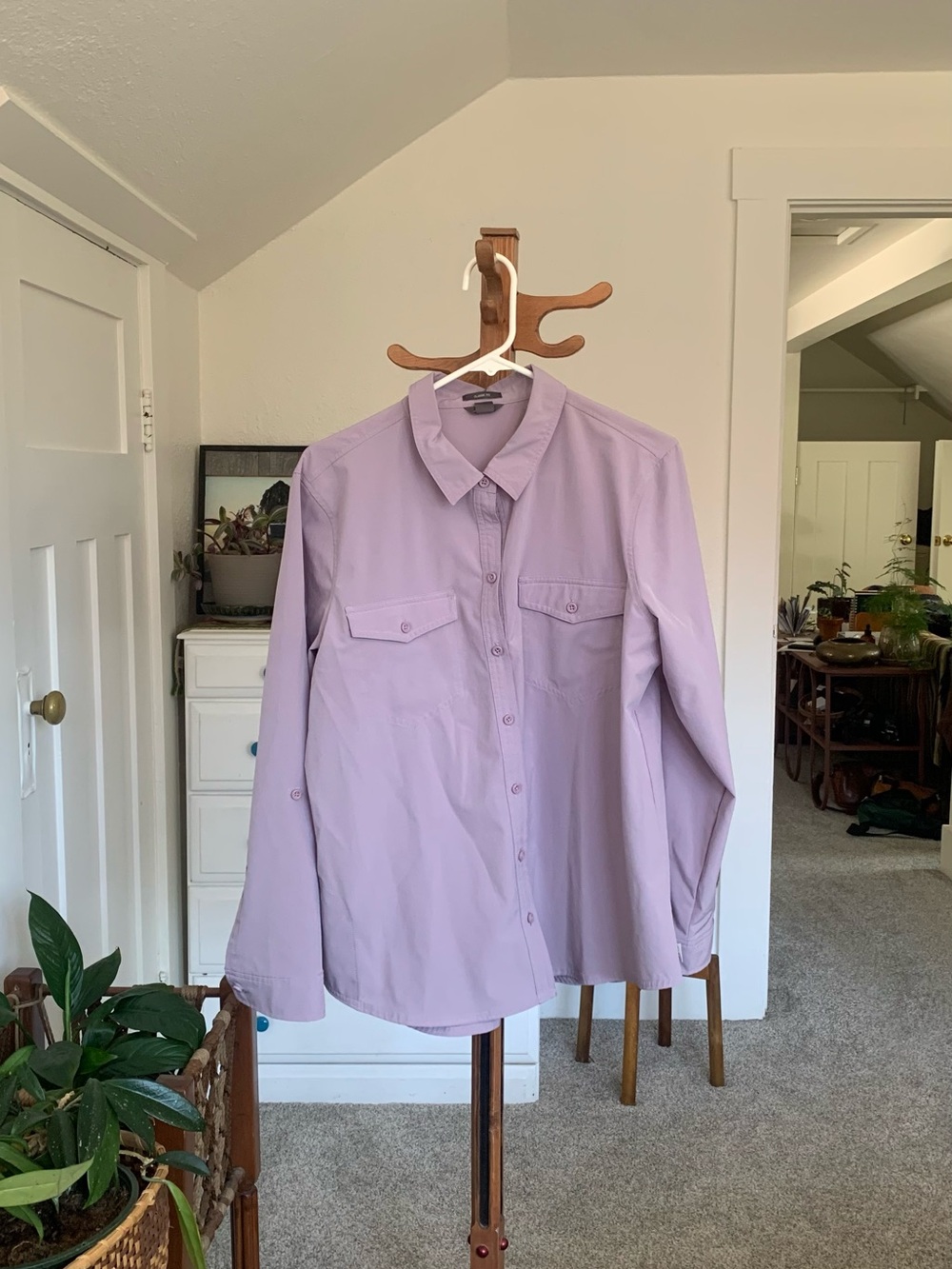 Lavender Eddie Bauer Button Up